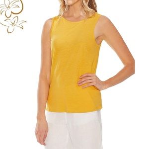 VINCE CAMUTO Golden Sun Twist Back Tank Top XL